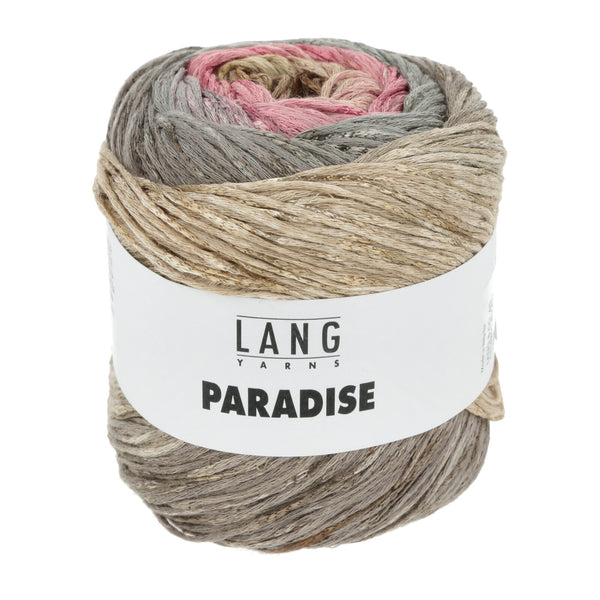 Lang Yarns Paradise yarn in the color 48 rose grey tan