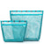 dellaQ standing oh snap bag large and extra large in the color winter blue