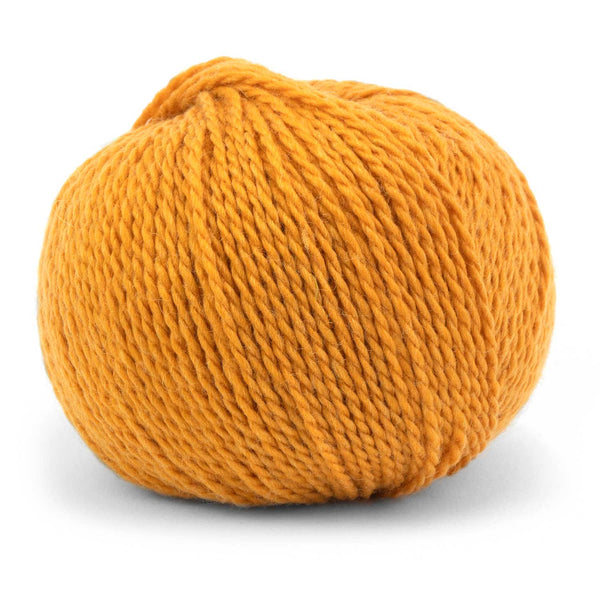 Pascuali Tibetan worsted weight yarn of ultrafine merino and yak in the color Kumquat 118