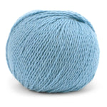 Pascuali Tibetan worsted weight yarn of ultrafine merino and yak in the color Blue Hydrangia 132