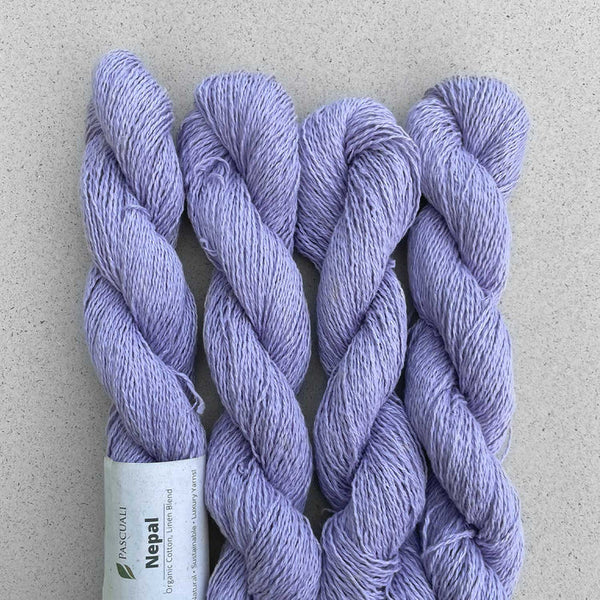 Pascuali Nepal Organic Cotton Linen Yarn in the color Lavender 23