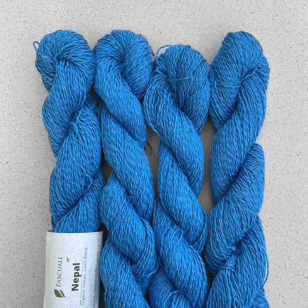 Pascuali Nepal Organic Cotton Linen Yarn in the color Sky 33