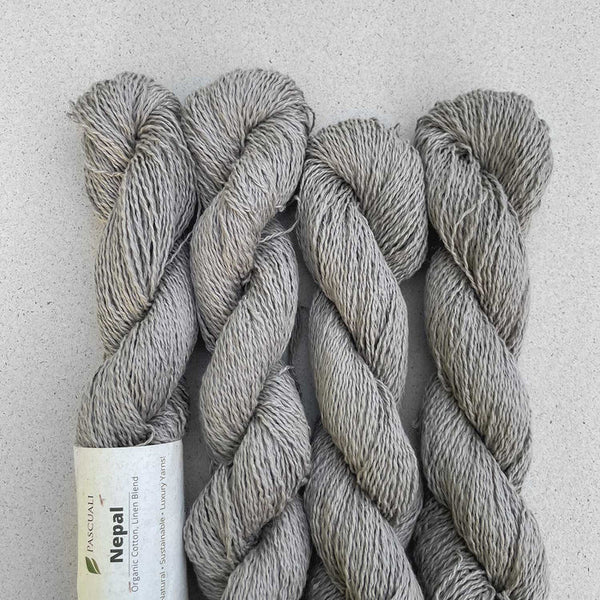 Pascuali Nepal Organic Cotton Linen Yarn in the color Taupe 42