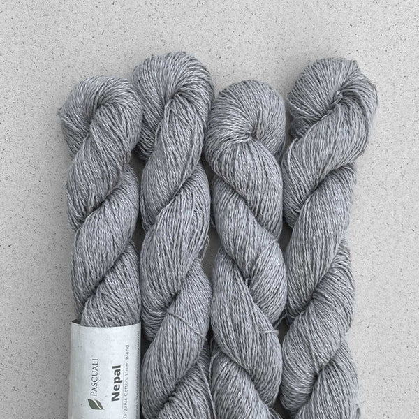 Pascuali Nepal Organic Cotton Linen Yarn in the color Stone Grey 11