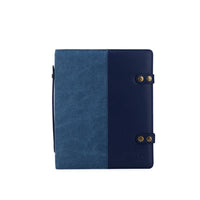 della Q Hook & Needle Notebook in the color Indigo