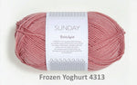 Sandnes Garn Sunday fingering weight 100% merino yarn in the color Frozen Yoghurt 4313