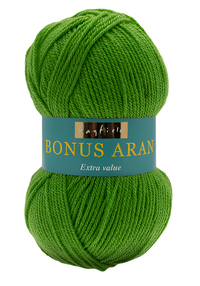 Sirdar Hayfield Bonus Aran Worsted weight acrylic yarn color lemongrass (bright green) 699