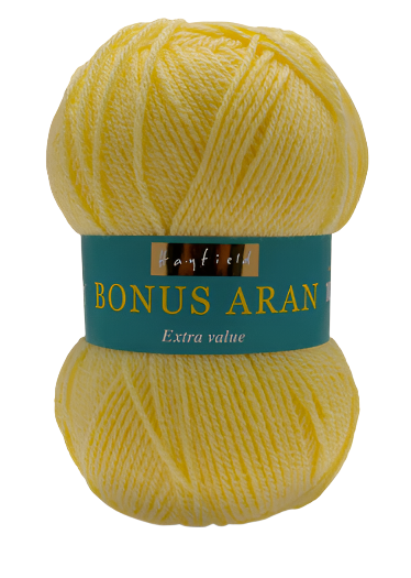 Sirdar Hayfield Bonus Aran Worsted weight acrylic yarn color Primrose 957