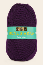 Sirdar Hayfield Bonus Aran Worsted weight acrylic yarn color Purple 840