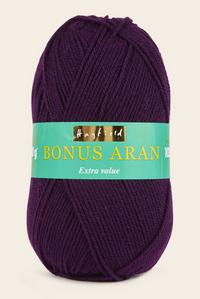 Sirdar Hayfield Bonus Aran Worsted weight acrylic yarn color Purple 840