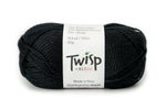 HiKoo Twisp sport weight yarn in the color Black 6001