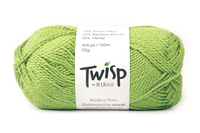 HiKoo Twisp sport weight yarn in the color Pear 6014