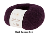 Rowan Kidsilk Haze Yarn in the color Black Currant 641