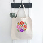 Floral Canvas Tote Bag