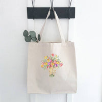 Floral Canvas Tote Bag