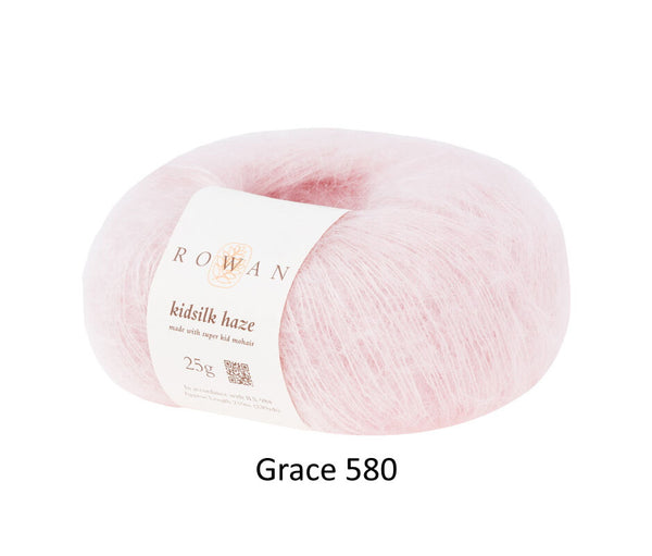 Rowan Kidsilk Haze Yarn in the color Grace 580 (pale pink)