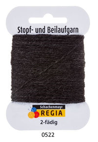 Regia 2ply darning yarn in the color Anthracite 522