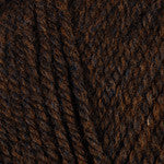 Plymouth Encore Worsted Yarn in the color Dark BrownHeath 1444