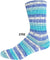 Online Supersock 4 ply self striping sock yarn in the color 2792 purple aqua white