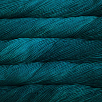 Malabrigo Arroyo yarn in the color Greenish Blue