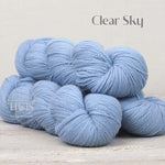 The Fibre Company Amble Yarn in the color Clear Sky (light blue)