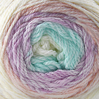 Cherub Aran Prints 150 gram yarn cake in the color Pastels 704