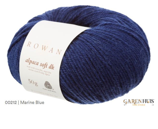 Rowan Alpaca Soft DK in the color Marine Blue