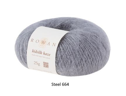 Rowan Kidsilk Haze Yarn in the color Steel 664